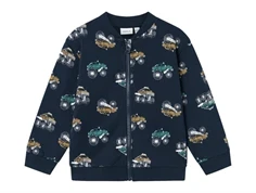 Name It dark sapphire biler sweat cardigan